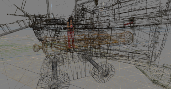 Cannon - wireframe mode